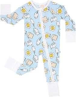Pajamas for Baby Boys & Girls, Viscose from Bamboo Baby Pajamas, Preemie & Newborn Sleepers, 2-Way Zipper PJs