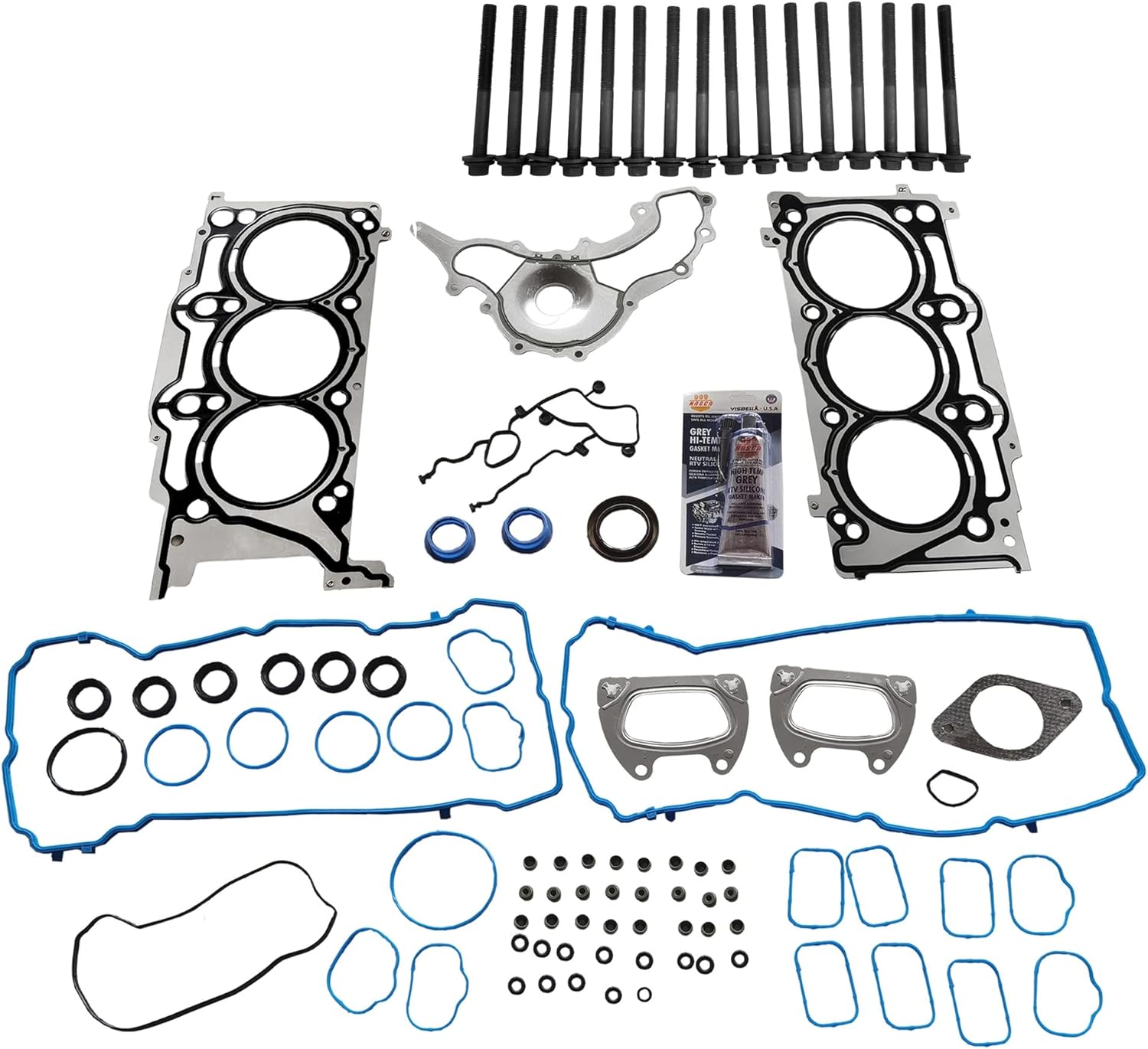 Partsflow Head Gasket Bolts Set For Chrysler 200 300 For Chrysler Town&Country For Dodge Charger For Dodge Grand Caravan For Jeep Grand Cherokee For Ram C/v For Ram Promaster For VW Routan 3.6L V6 24V