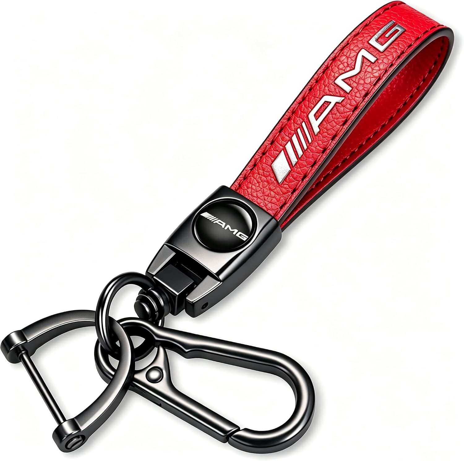 Genuine Leather Car Keychain Key Ring Accessories New