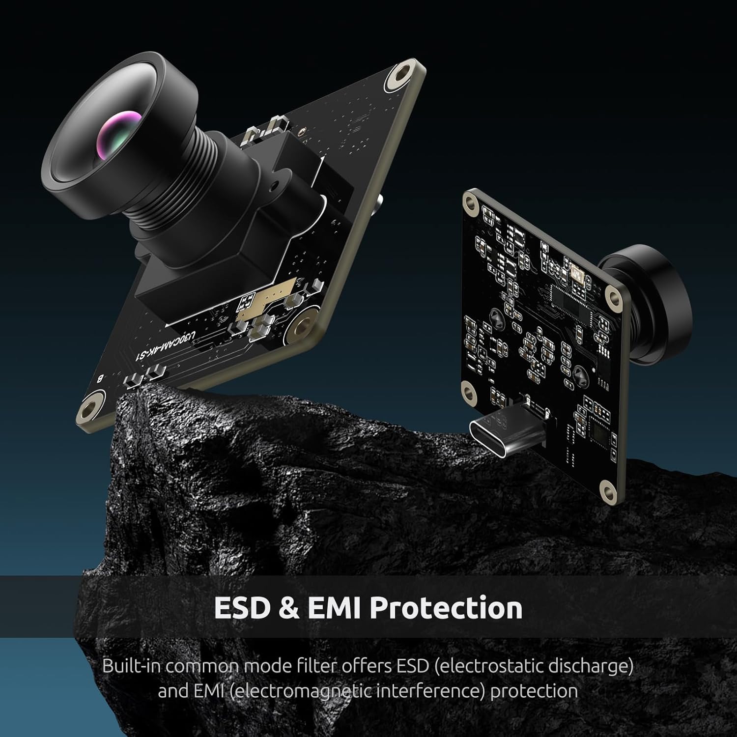 USB 3.0 UVC Camera Module with IMX415 Sensor, 4K@30FPS & 1080P@60FPS, Plug and Play for Windows/Linux/Mac/Android/Raspberry Pi/Jetson Nano/ARM Boards