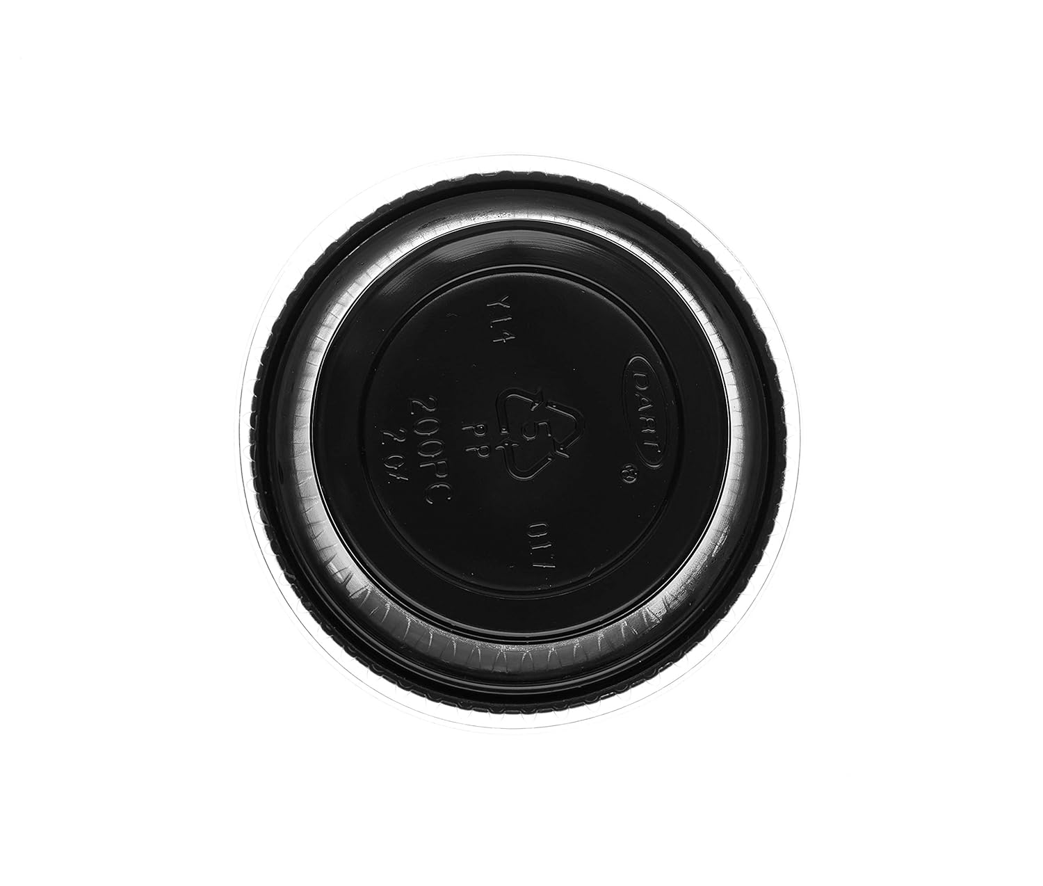 [100 Pack] 2 Oz Leak Proof Black Plastic Condiment Souffle Containers with Lids - Plastic Black Portion Cup with Plastic Lid Perfect for Sauces, Samples, Slime, Jello Shot, Food Storage