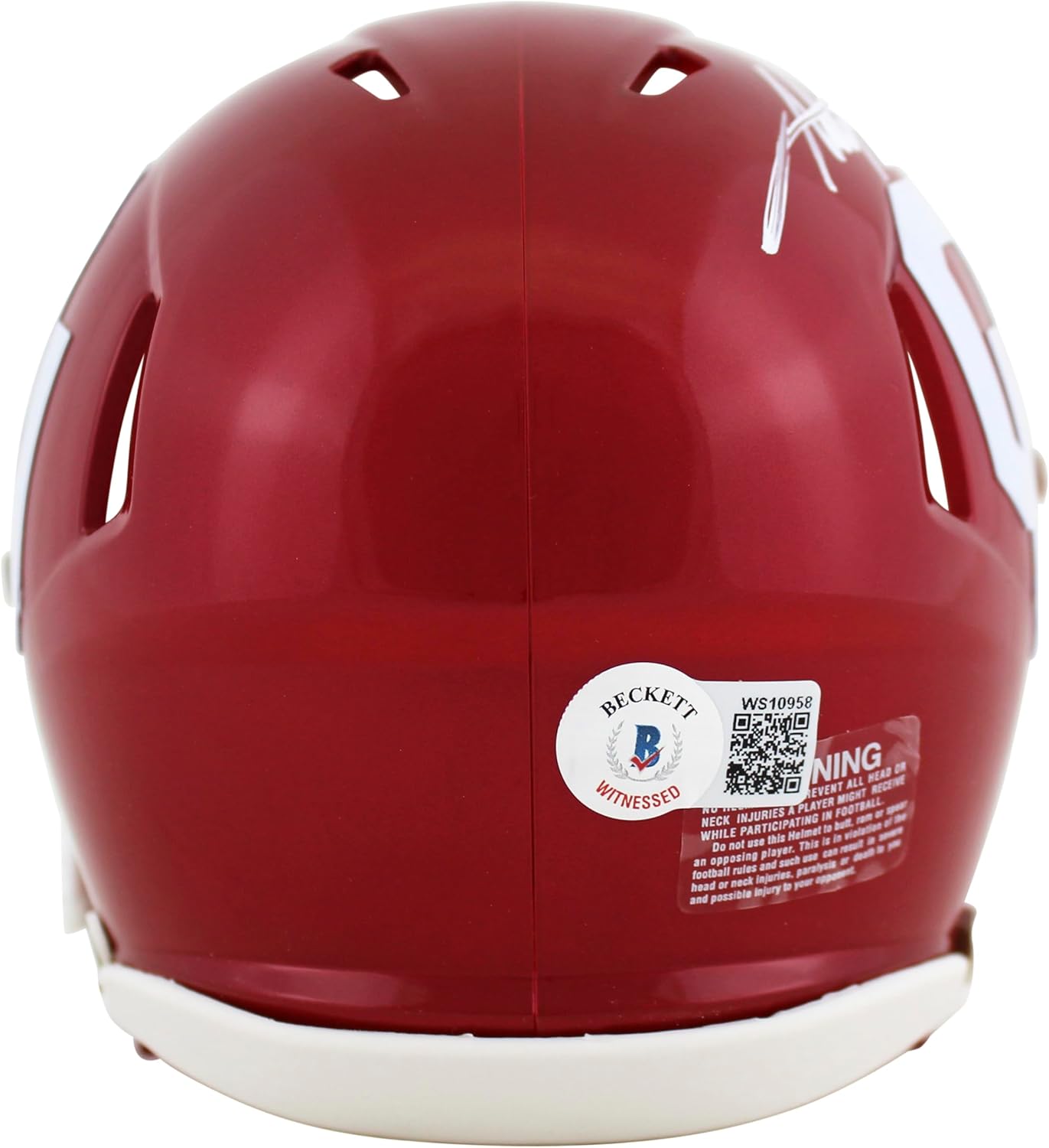 Oklahoma Adrian Peterson Signed Speed Mini Helmet w/Case BAS Witnessed