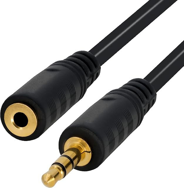 BIGtec 1,5 m kabel stereo jack AUX 3,5 mm ST/BU Audio przedłużacz wtyczka na gniazdo 1,50 m do słuchawek, samochodu, telefonu komórkowego, komputera, głośnika, urządzeń stereo, smartfonów