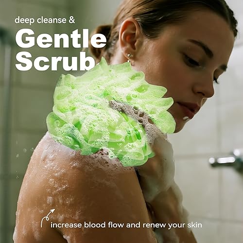 Miniatura 3 de Paquete de 3 soportes lavables de barra de jabón 2025, 2 en 1, bolsa de esponja para jabón que puede contener jabón exfoliante eficaz para el baño