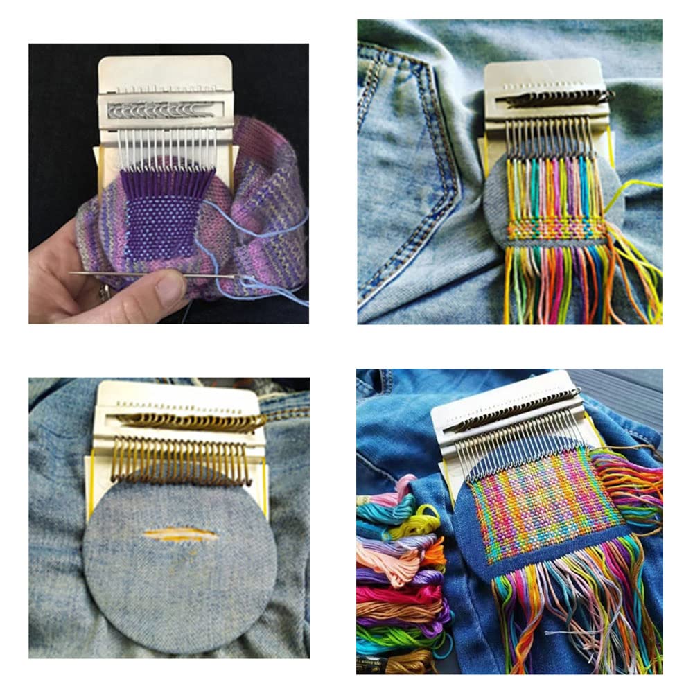 Telaio Speedweve Per Rammendo - Kit Fai Da Te Con 10 Uncetti Per Riparare Jeans E Calzini - Foto 6