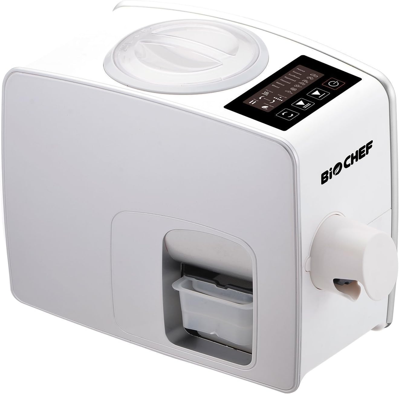 BioChef Vega Oil Press Cold Press Home Oil Extractor Machine Expeller - Digital Display, Fully Automatic with Preset Functions - Suitable for Peanut, Sesame, Almond, Flaxseed, Sunflower, Hemp