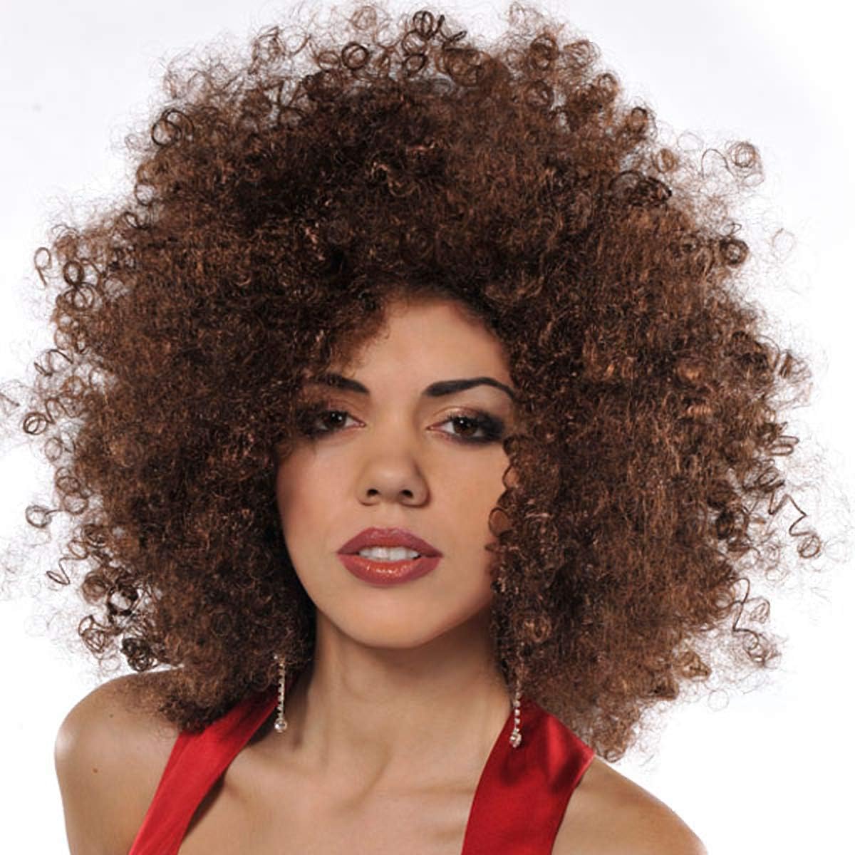 amscan Brown Runway Afro Wig | 3 Ct. : Clothing, Shoes & Jewelry