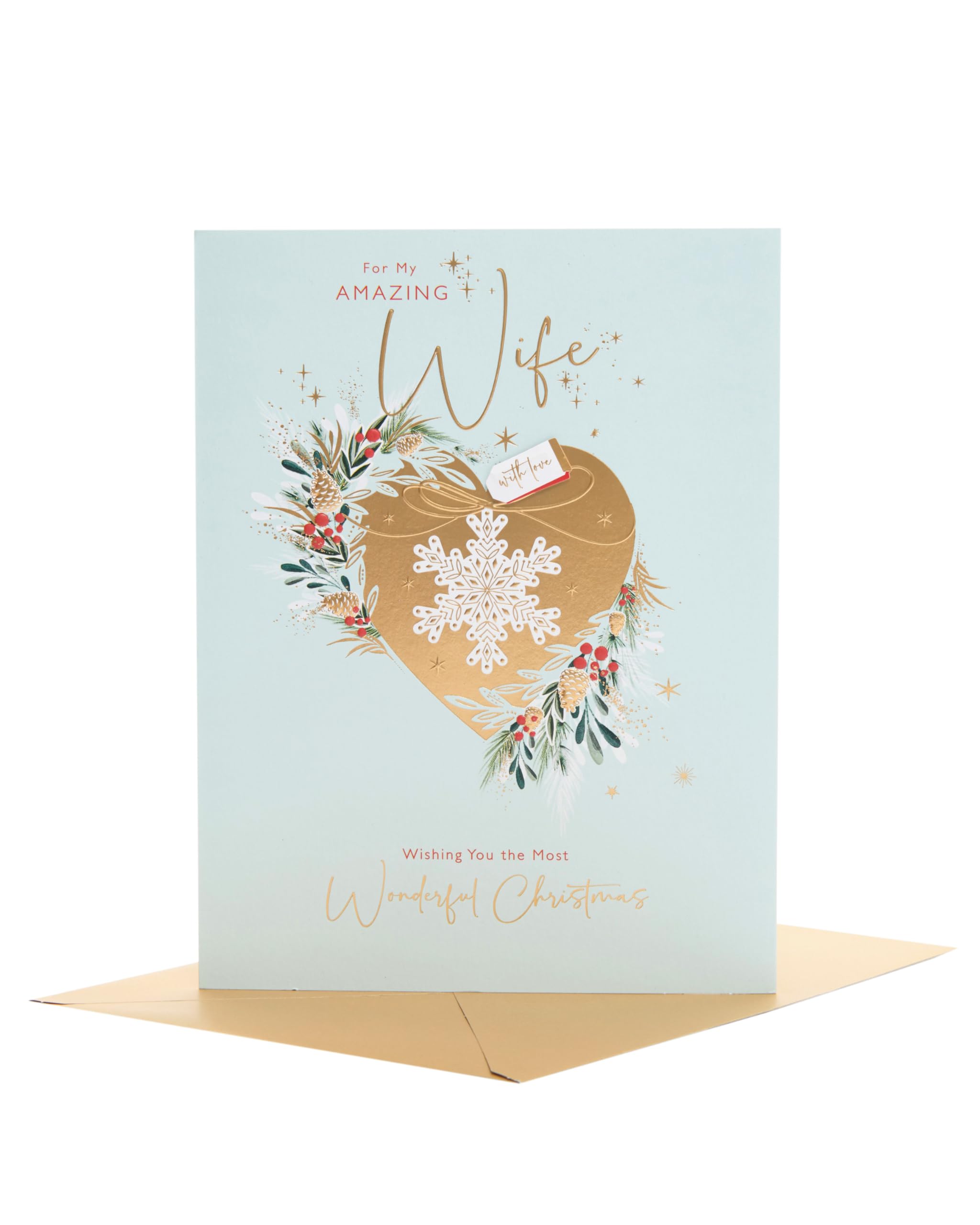 UK Greetings, Wife Gold, 21cm x 27.5cm