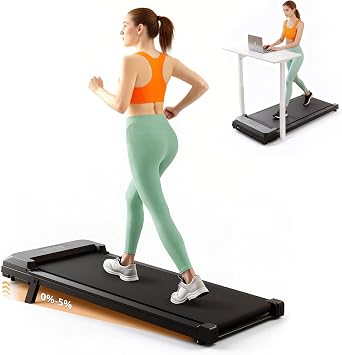 Walking Pad Treadmill with Incline, Under Desk Treadmill for Home/Office with 250 lbs Weight Capacity, 2.5HP Low Noise Walking Pad, Remote Control, LED Display