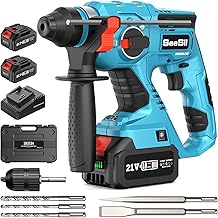 Seesii Cordless Hammer Drill with 2 x 4000 mAh Batteries
