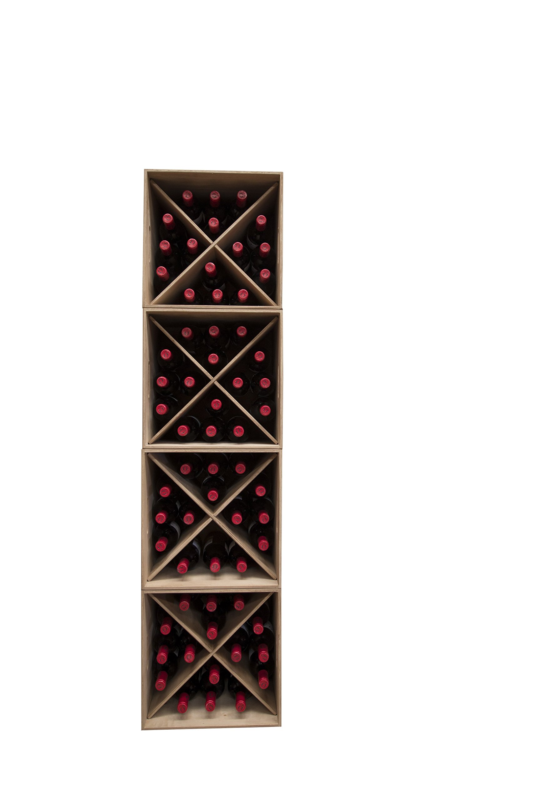 246010 - Cajon botellero, Madera, Color Roble Claro