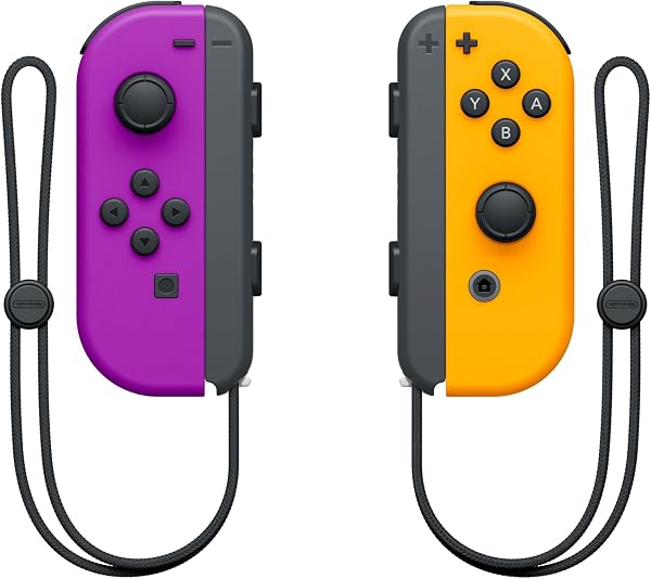 Nintendo Paire de Manettes Joy-Con Gauche Violet Néon/Droite Orange Néon [video game] - 4