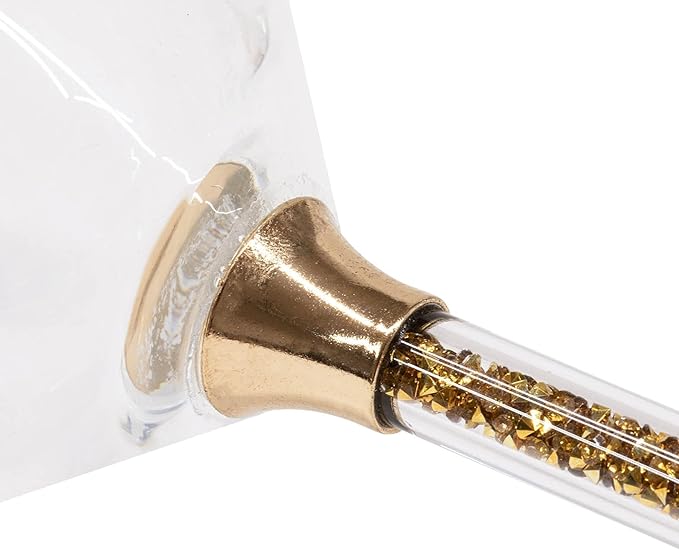 Copas Vetrina Stem Coupe Sparkles Home, Set de 2, Color Rosa miniatura 4