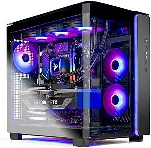 Skytech Gaming King 95 Desktop PC, Intel Ultra 7 265K 3.9 GHz(5.4 GHz), NVIDIA RTX 5070 12GB, Z890 Board, 1TB Gen4 NVMe SSD, 32GB DDR5 RAM 6000 RGB, 850W Gold PSU, 360mm ARGB AIO, Wi-Fi, Win 11