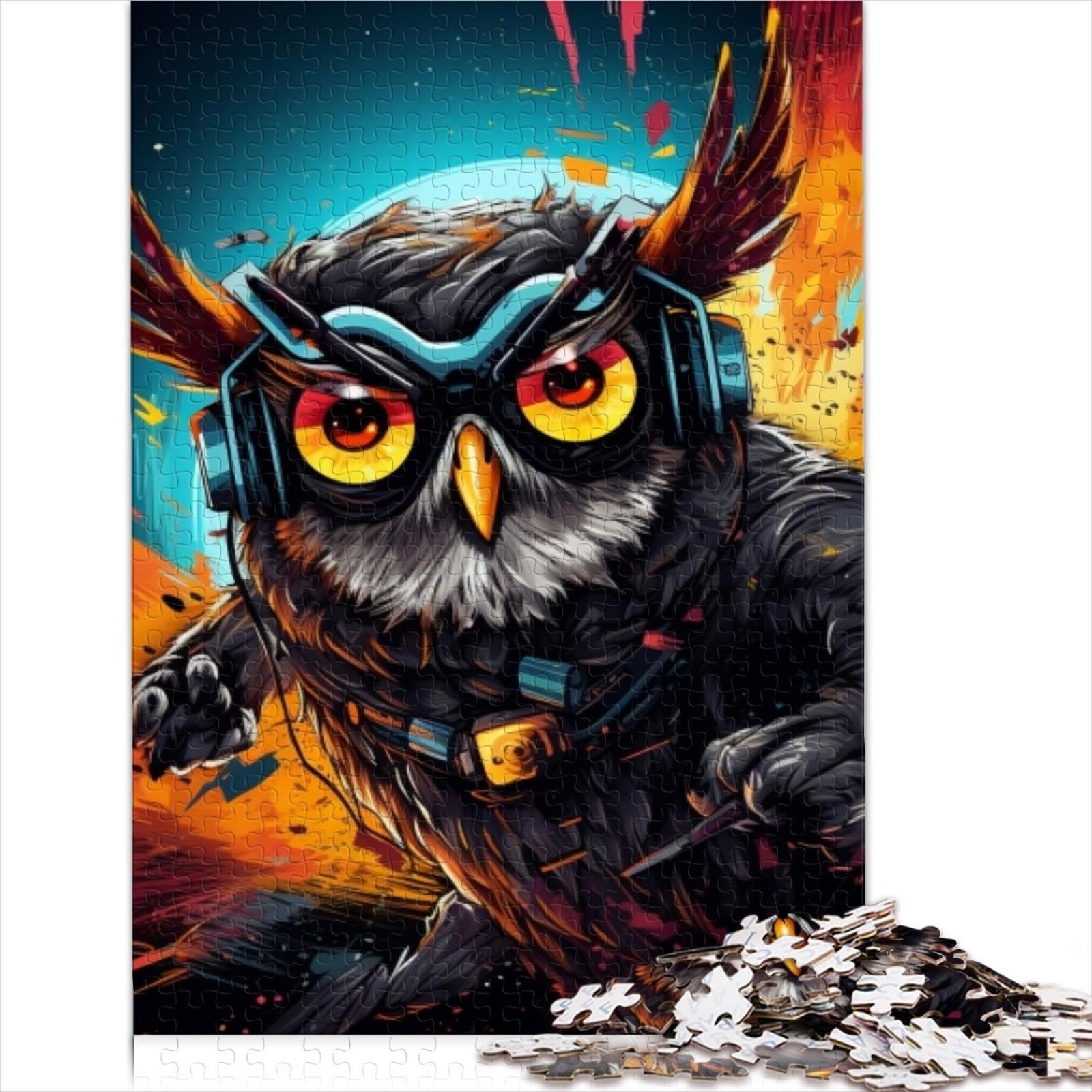 Gioco di puzzle arte del paesaggio psichedelico 1000 pezzi per adulti Puzzle difficili in legno puzzle decorazione per la casa puzzle 1000 pezzi (50 x 75 cm