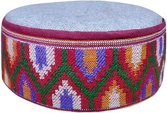 Unisex Himachali Kullu Kinnauri Patti Woolen Cap/Topi Traditional Handcrafted pahadi Cap Multi