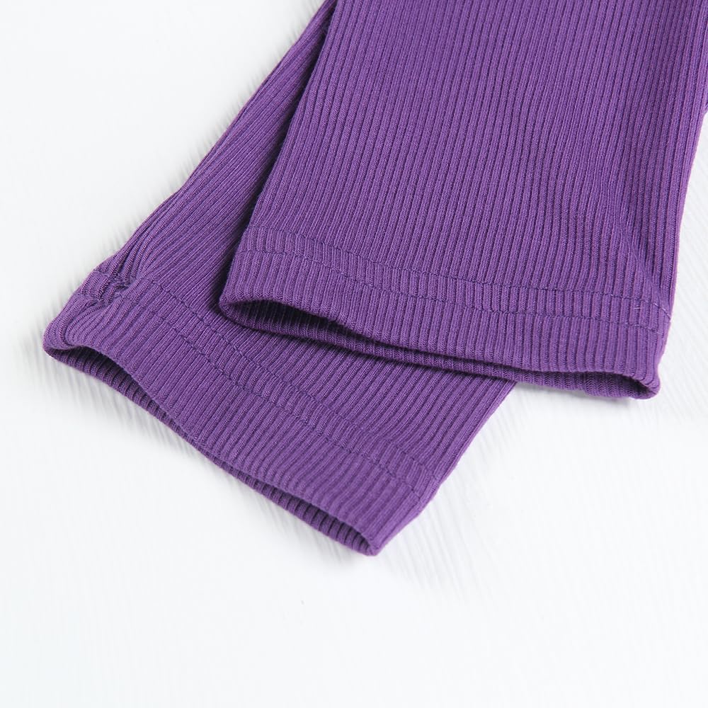 Artfish Women's Square Neck Long Sleeve Ribbed Slim Fitted Casual Basic Crop Top - Image 3