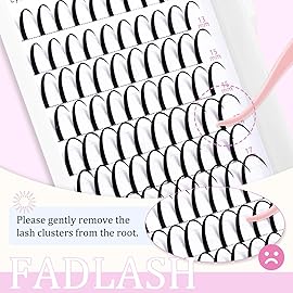 Spike Lash Clusters Lash Spikes D Curl Manga Lashes 13-21mm Soft and Lightweight Fairy Spiky Lash Clusters DIY Eyelash Clusters at Home by FADLASH (0.07D, 13-21mm)