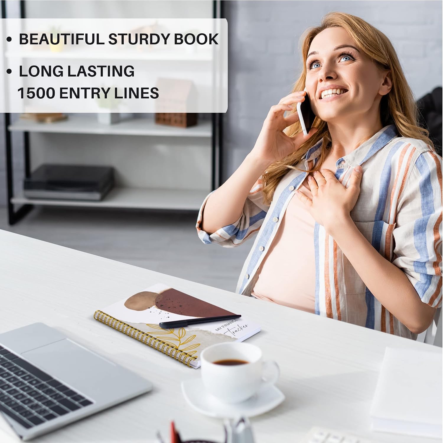Easy to Use Accounting Ledger Book - The Perfect Expense Tracker Notebook for Your Small Business - Simplified Personal Finance Checkbook, Income and Expense Log Book