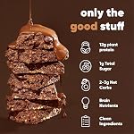 IQBAR Brain and Body Keto Protein Bars - 7 Sampler Keto Bars - Energy Bars - Low Carb Protein Bars - High Fiber Vegan Bars and Low Sugar Meal Replacement Bars - Vegan Snacks