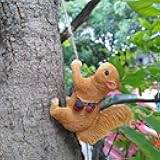 Climbing Squirrel Tree Hugger Garden Squirrel Statue Resin Animal Sculpture Yard Decor for Outside, Funny Tree Climber Figurine Outdoor Patio Lawn Decor, Housewarming Gifts