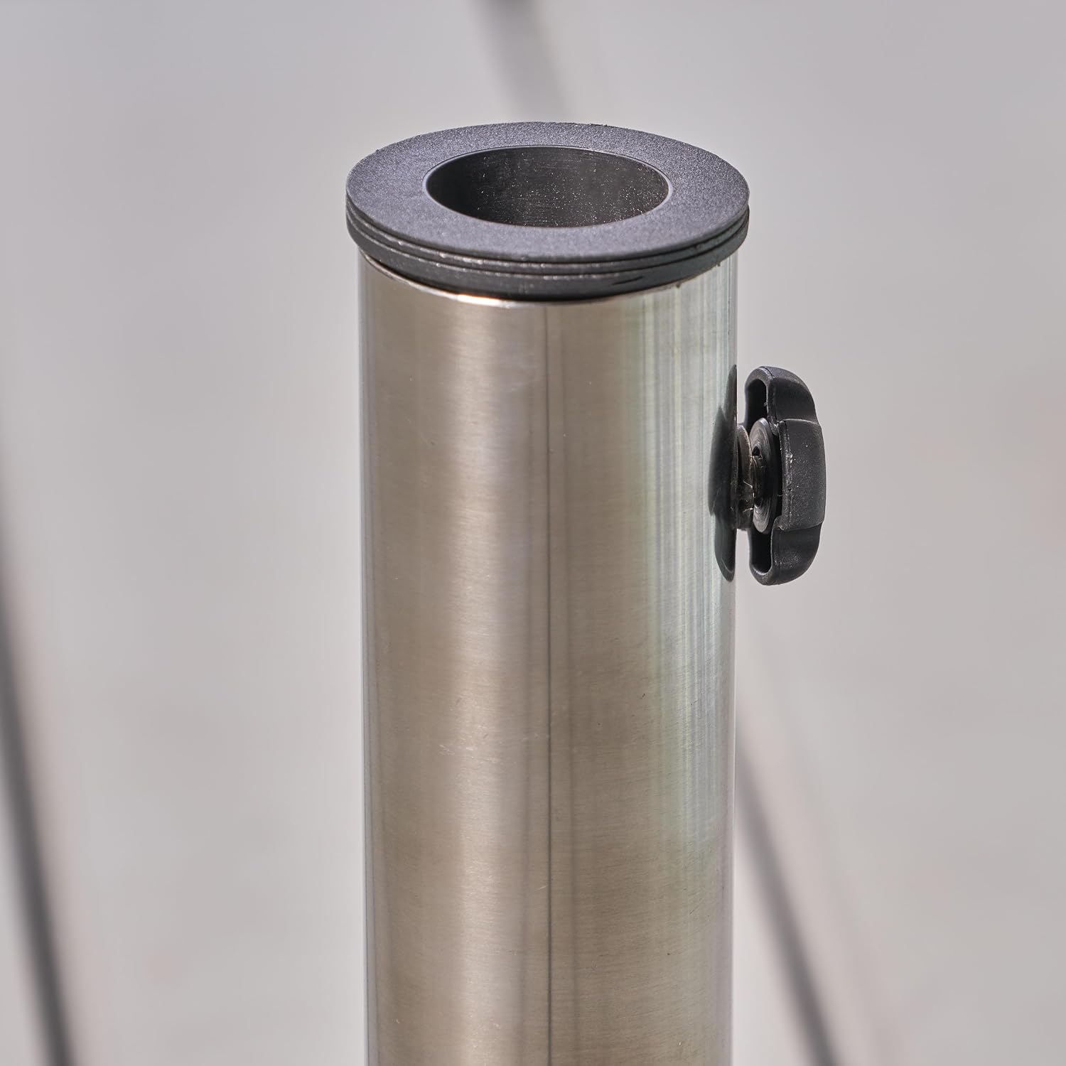Malden Square Patio Umbrella Base, 119 lbs, 21.60 x 21.60 x 15 Inch, with Stainless Steel Pole and Wheels