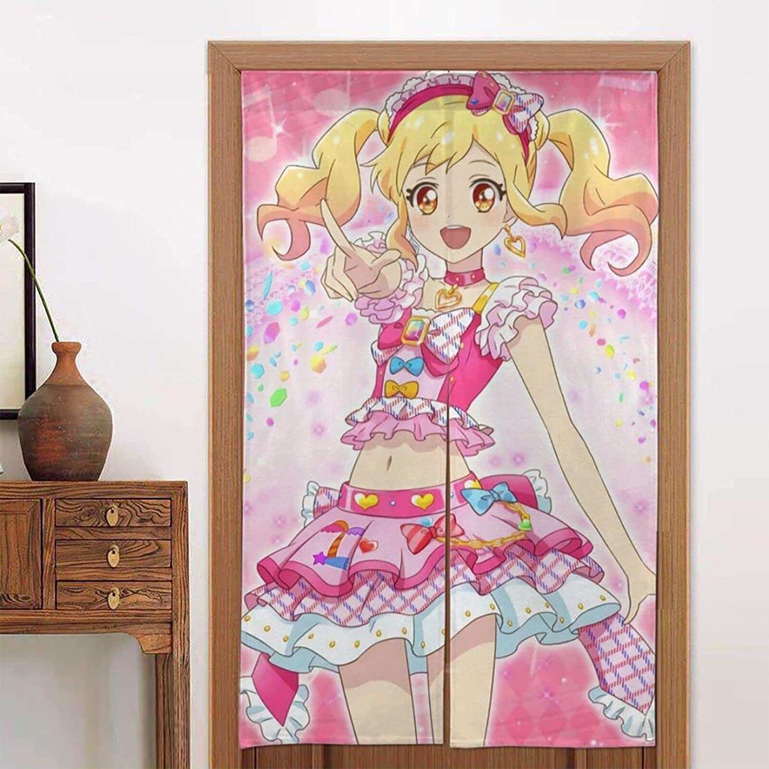 Amazon｜アイカツ スターズ ! アイカツ! のれん 和風 暖簾 壁掛け 遮光