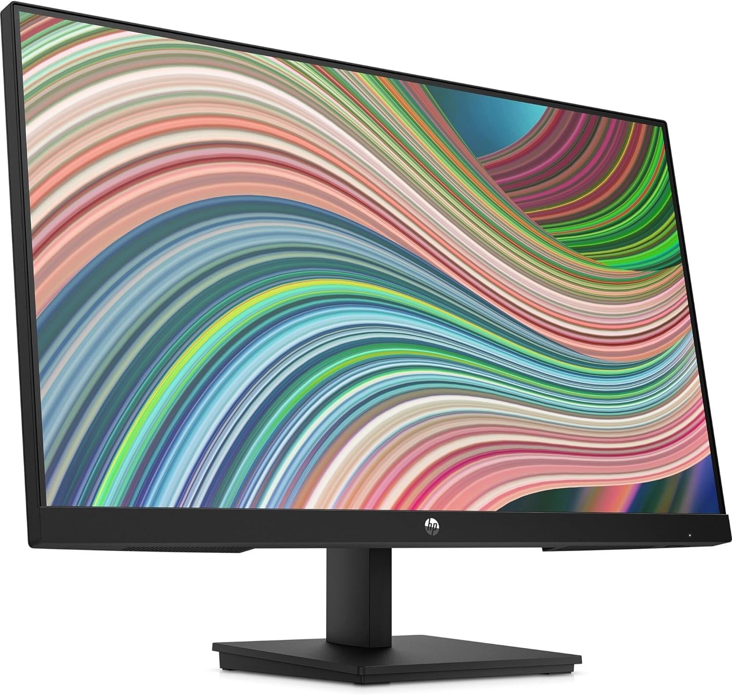 HP V24iE G5 Monitor Full HD da 24" (1920 x 1080, 75 Hz, 5 ms, IPS, 16:9), AMD FreeSync, luce blu bassa, HDMI, VGA, DisplayPort, Joypad OSD, antiriflesso, inclinazione regolabile, nero