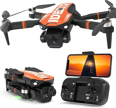 GPS Drone with Camera for Adults 4K Professional, Auto Return Follow Me FPV Video Drones with Brushless Motor, Circle Flight Waypoint Fly, Foldable RC Mini Quadcopter for Beginners Under 250G Gifts