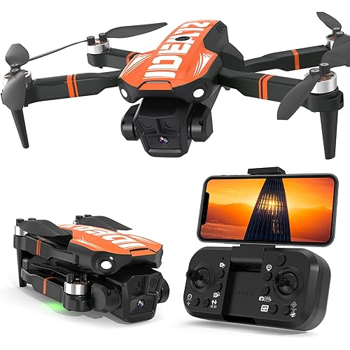 GPS Drone with Camera for Adults 4K Professional, Auto Return Follow Me FPV Video Drones with Brushless Motor, Circle Flight Waypoint Fly, Foldable RC Mini Quadcopter for Beginners Under 250G Gifts