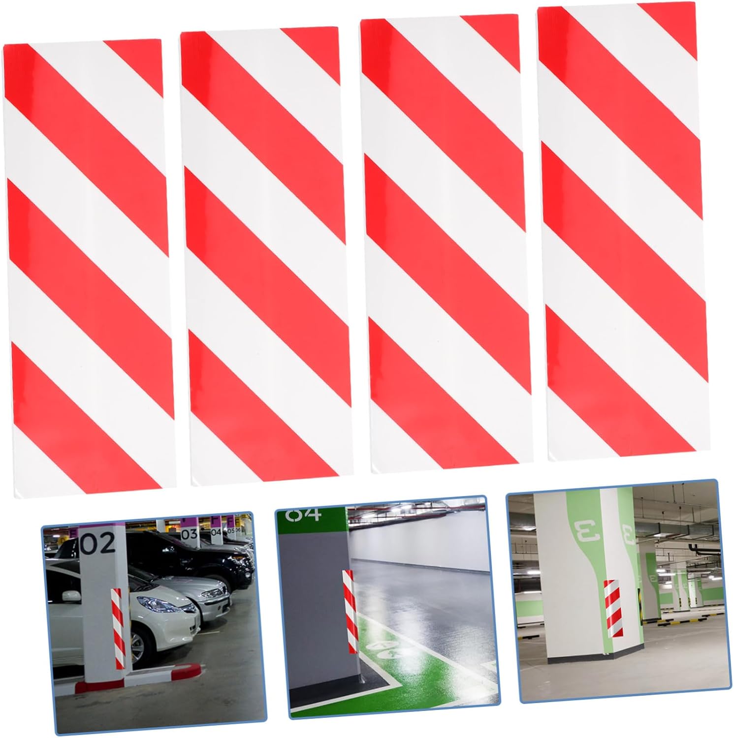 4pcs Car Door Corner Guards Garage Wall Protector Foam Padding for Basements