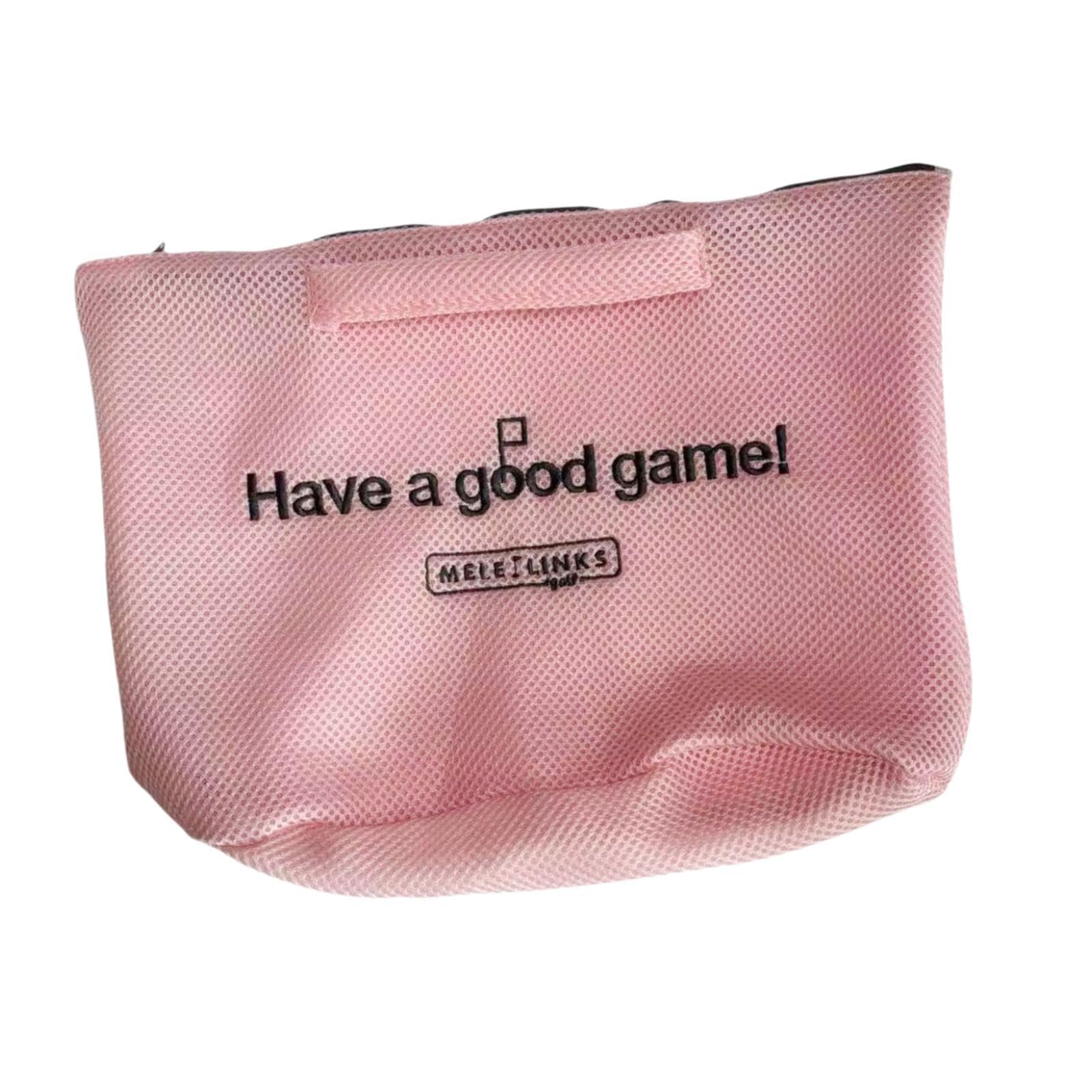 Colaxi Golf Tote Bag Laundry Bag Multipurpose Easy to Clean Golf Accessories Golf Storage Bag Clothes Bag for Fitness Camping Hiking, Pink