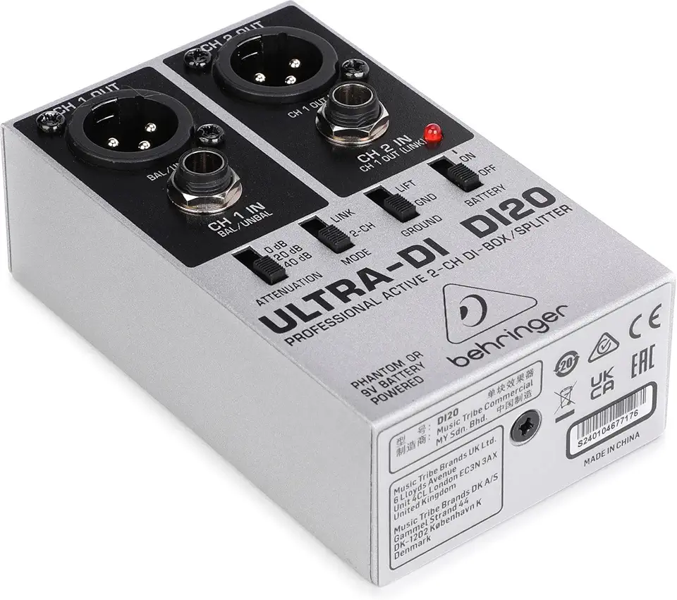 Behringer DI20 Direct Box Ativo