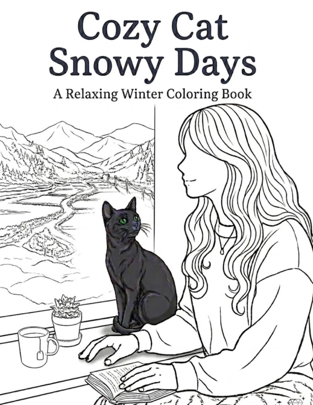 Cozy Cat Snowy Days: A Relaxing Winter Coloring Book (Cozy Cat Series)