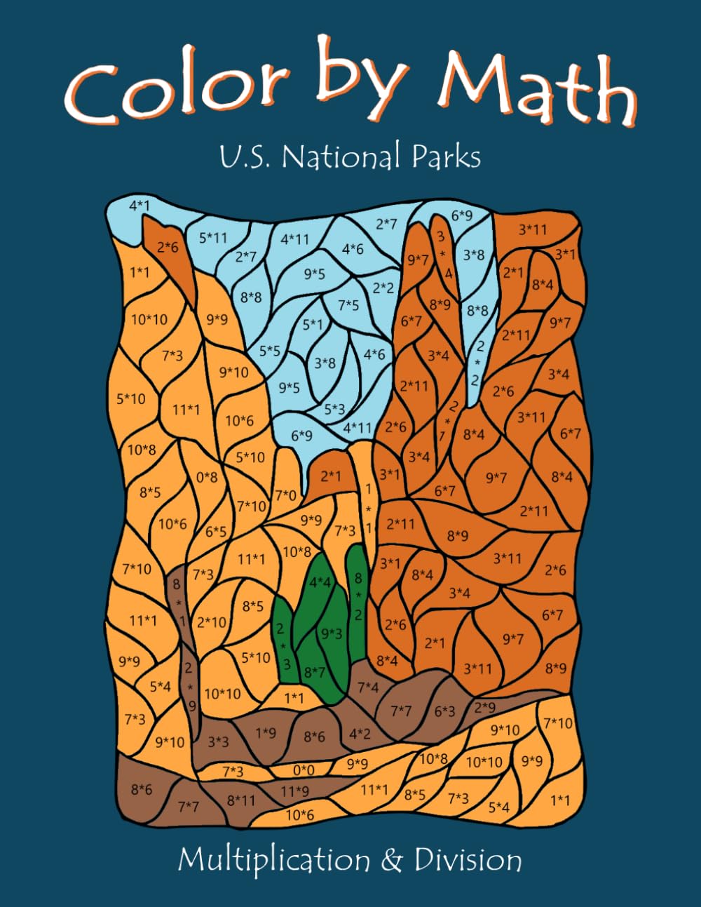 Color by Math: US National Parks | Multiplication & Division