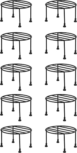 Silaa Pack of 10 Plant Stand For Balcony, Plant Stand For Flower Pot Stand, Pot Stand For Outdoor Plants, Planter Stand, Stands For Pots For…