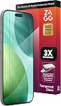 ZAGG Glass+ Screen Protector for iPhone Air - 3X Stronger, Impact & Shatter Protection, Scratch & Smudge-Resistant iPhone Tempered Glass, InvisibleShield, Easy PerfectFit Install