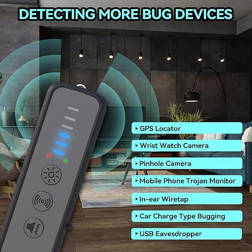Miniatura 2 de Detectores de cámara oculta, detector anti espía, detectores de errores, detector de rastreador GPS para automóviles, detector de infrarrojos,