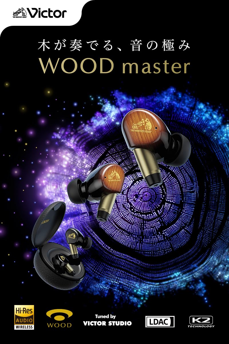 Jvc Kenwood Victor Wood Master Earphone In-Ear With Microphone