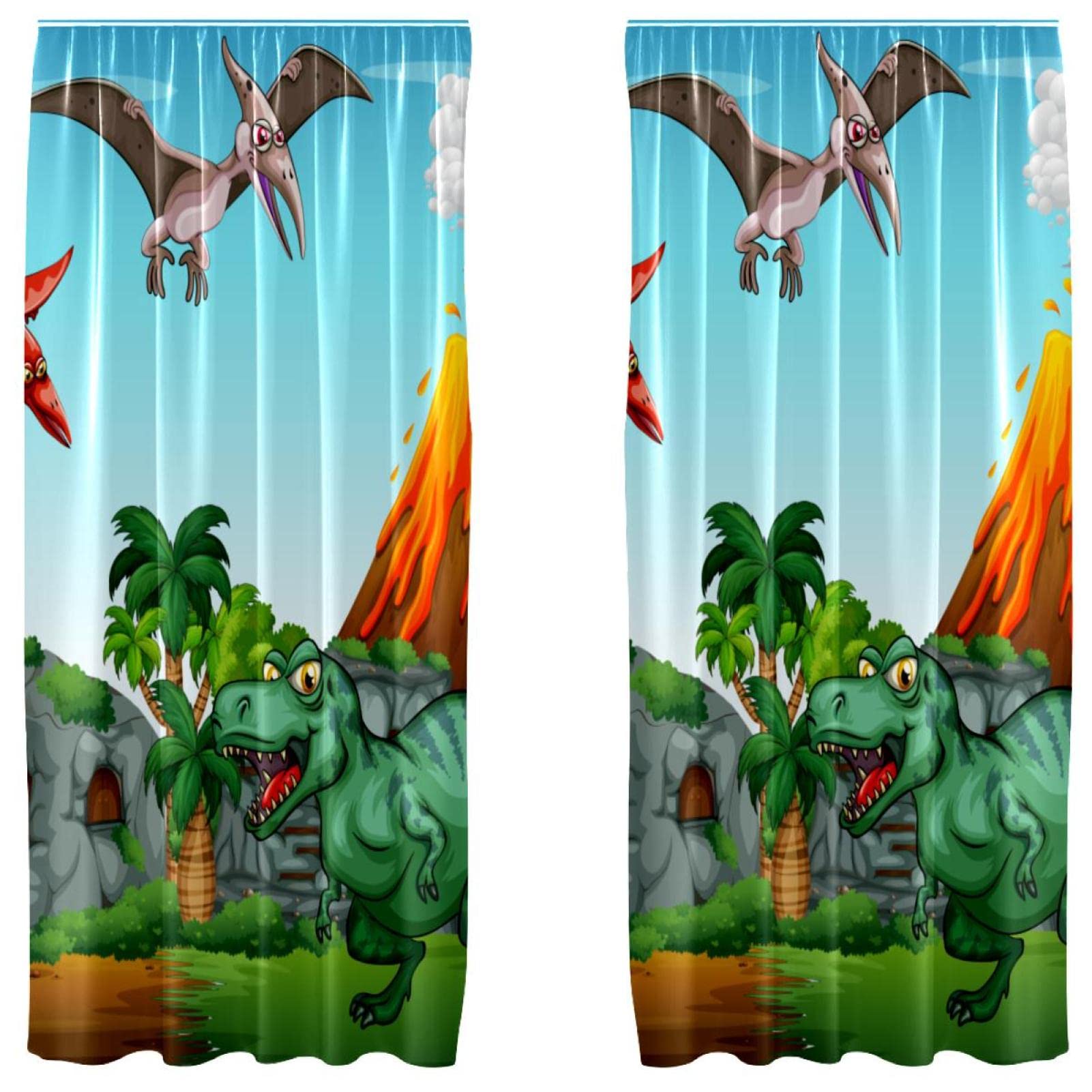 Cortinas de dinosaurios que transforman el dormitorio de tus hijos en un mundo mágico