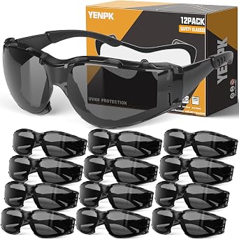 Safety Glasses for Men and Women, Anti-Fog UV Protection, Clear Lens Eye Protection Glasses Impact Resistant