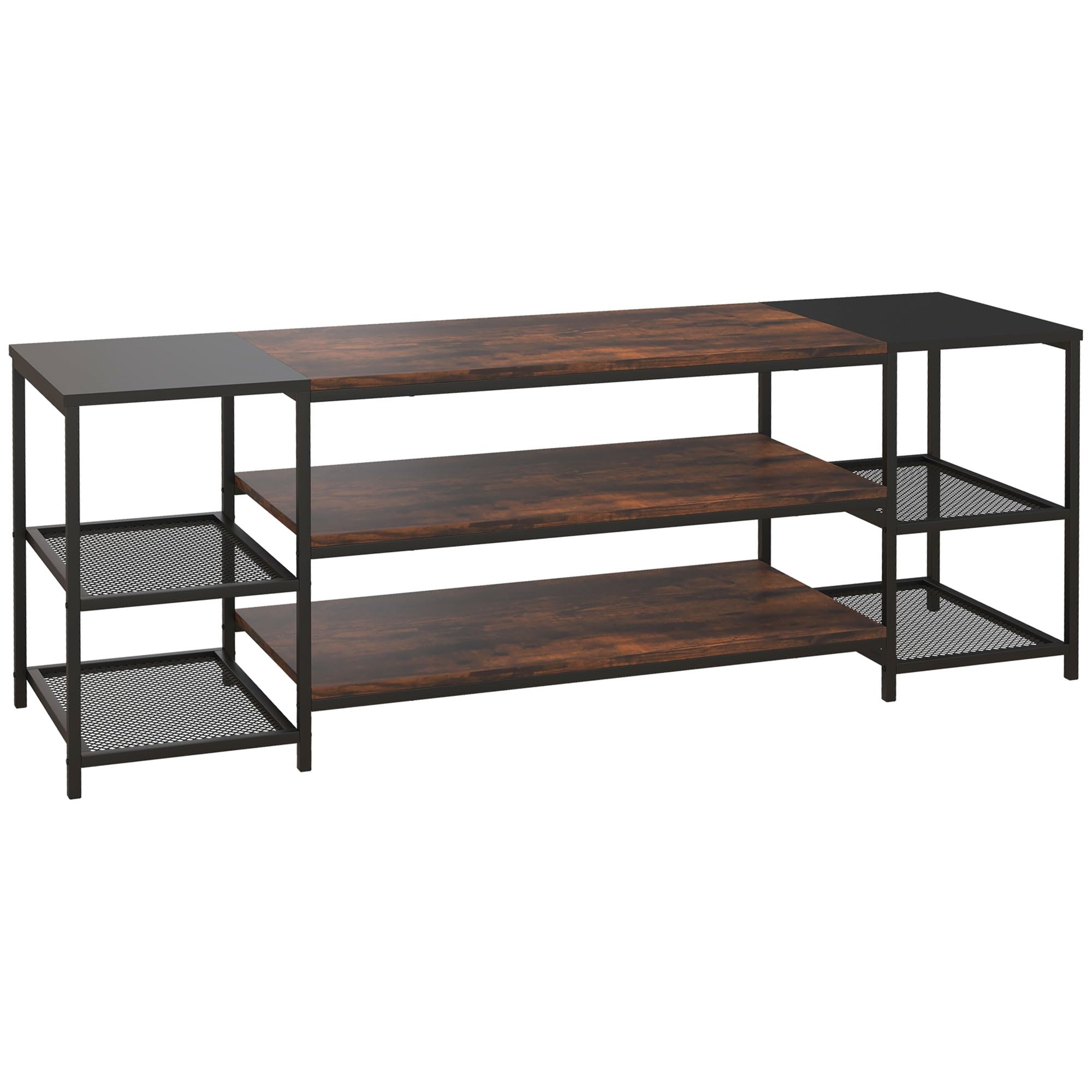 HOMCOM Industrial TV Cabinet for TVs Up to 60