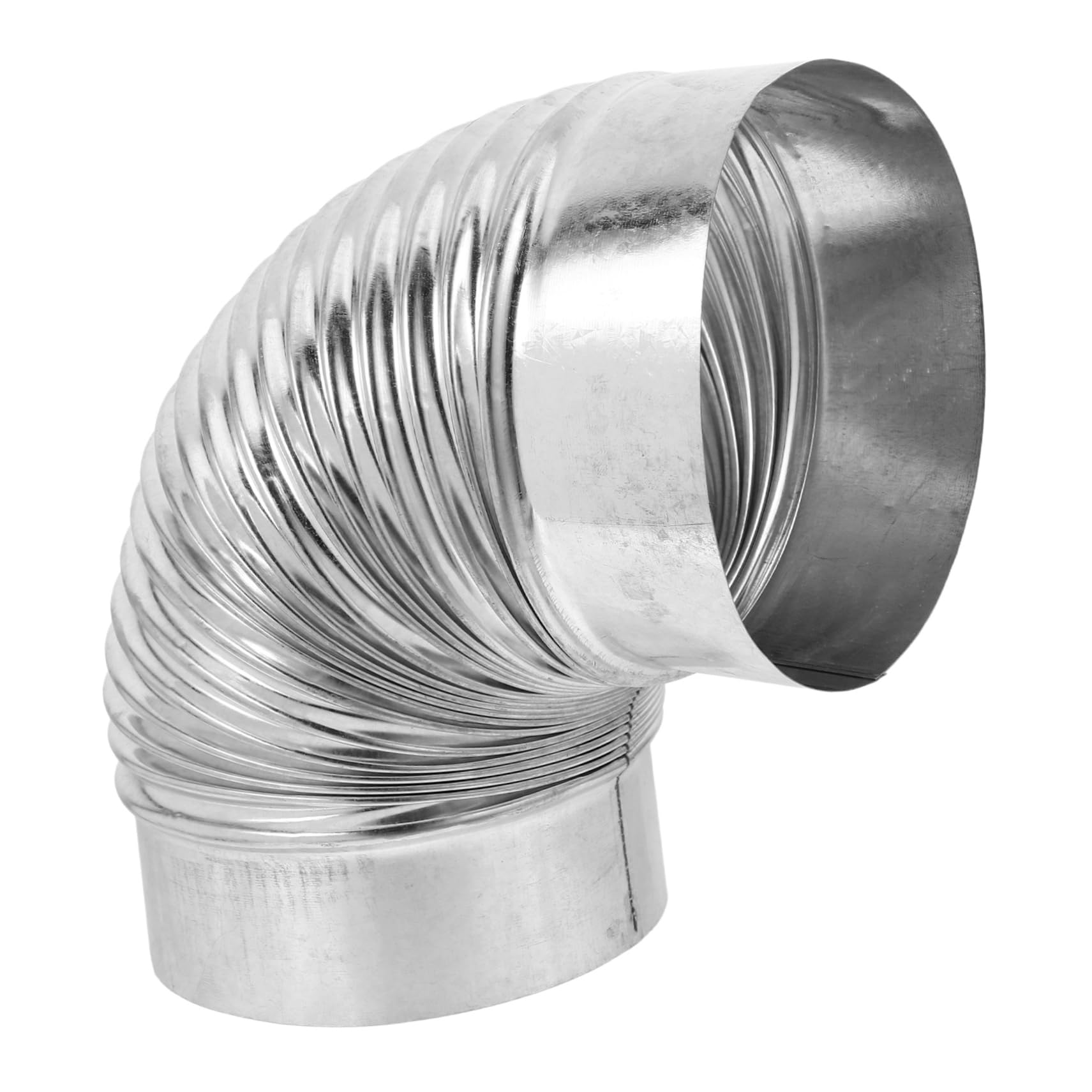 Tuyau évacuation poêle de chauffage coudé pour cheminée de terrasse et jardin