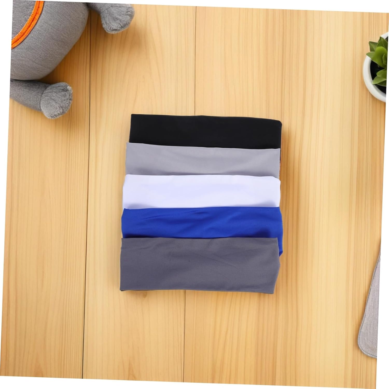 Toddmomy 5pcs Kids Sports Headband: Athletic Sweatbands Headband Wicking Elastic Hairbands for Girls Boys Toddler Children Soccer Baseball Basketball