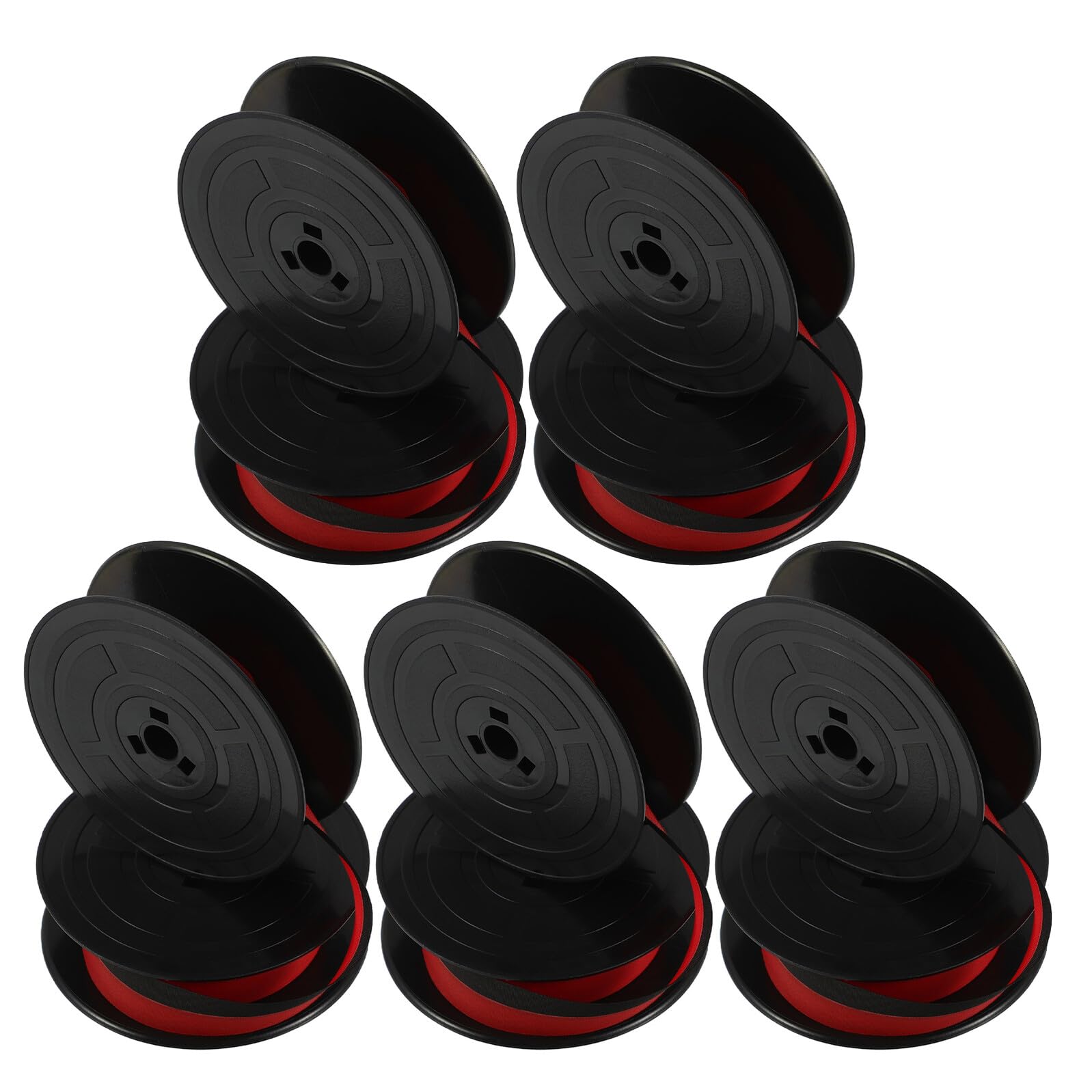 Cinta para máquina de escribir de nailon resistente con tinta bicolor rojo y negro 8