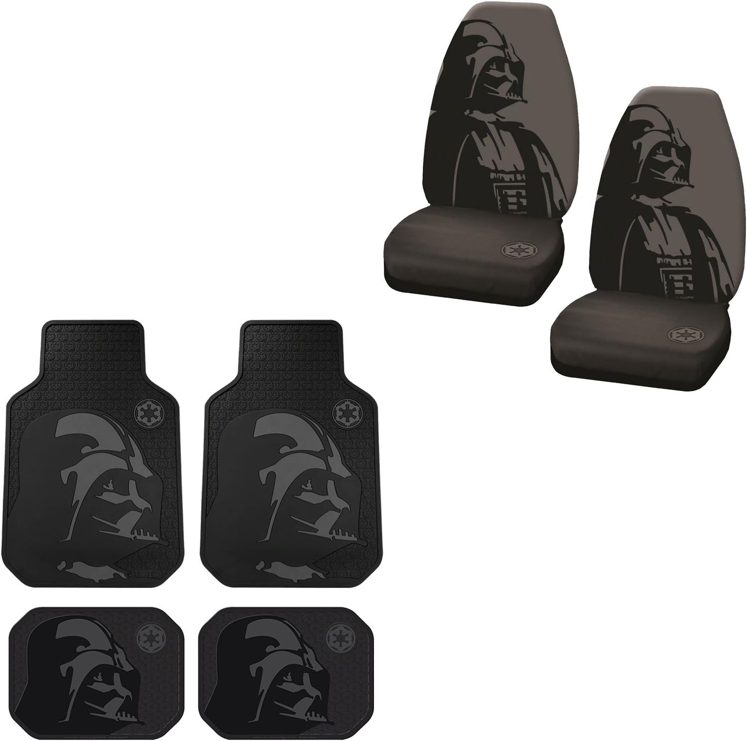 MULTI_B Darth Vader 4 pc Floor Mats and Seat Cover