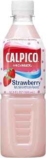 Strawberry, Non-Carbonated Drink, Japanese Beverage Contains Strawberry Juice Concentrate, Sweet and Tangy Asian Drink, 16.9 FL oz. (Pack of 24)