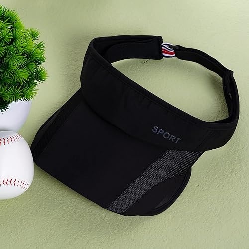 Miniatura 7 de Paquete de 2 sombreros de verano con visera para el sol, ajustable, para mujer, protección UV, con ala retráctil, viseras de tenis, multicolor,