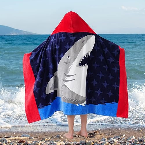 Miniatura 92 de Toallas de baño para niños, toalla para niños con capucha para playa, baño, piscina, toallas de natación de 30 x 50 pulgadas, tamaño grande, ultra