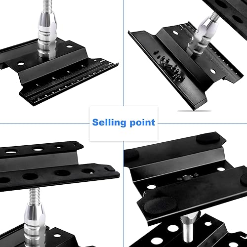 Miniatura 5 de Soporte de trabajo para automóvil RC, kit de herramientas de reparación, estación de trabajo de aleación de aluminio, rotación de 360 grados con kit